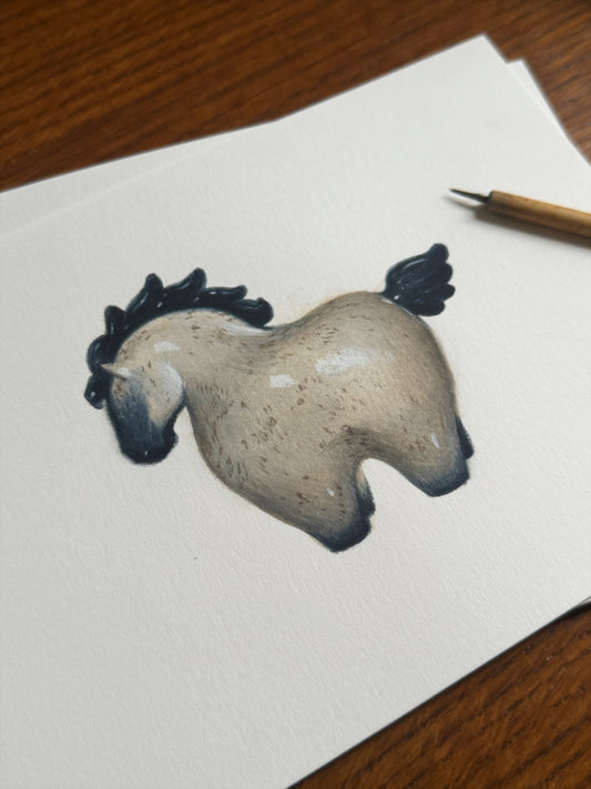 Horse Study• Original Watercolour Painting