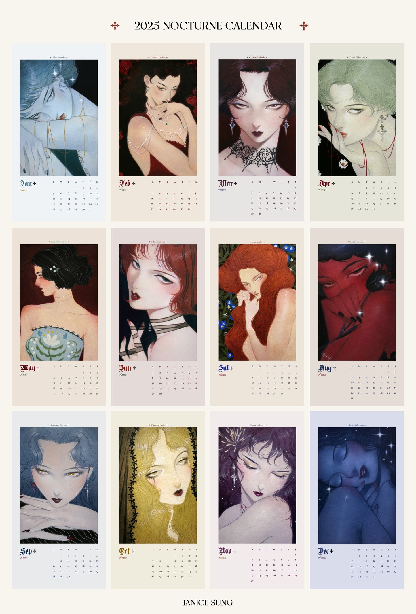 2025 Nocturne Calendar