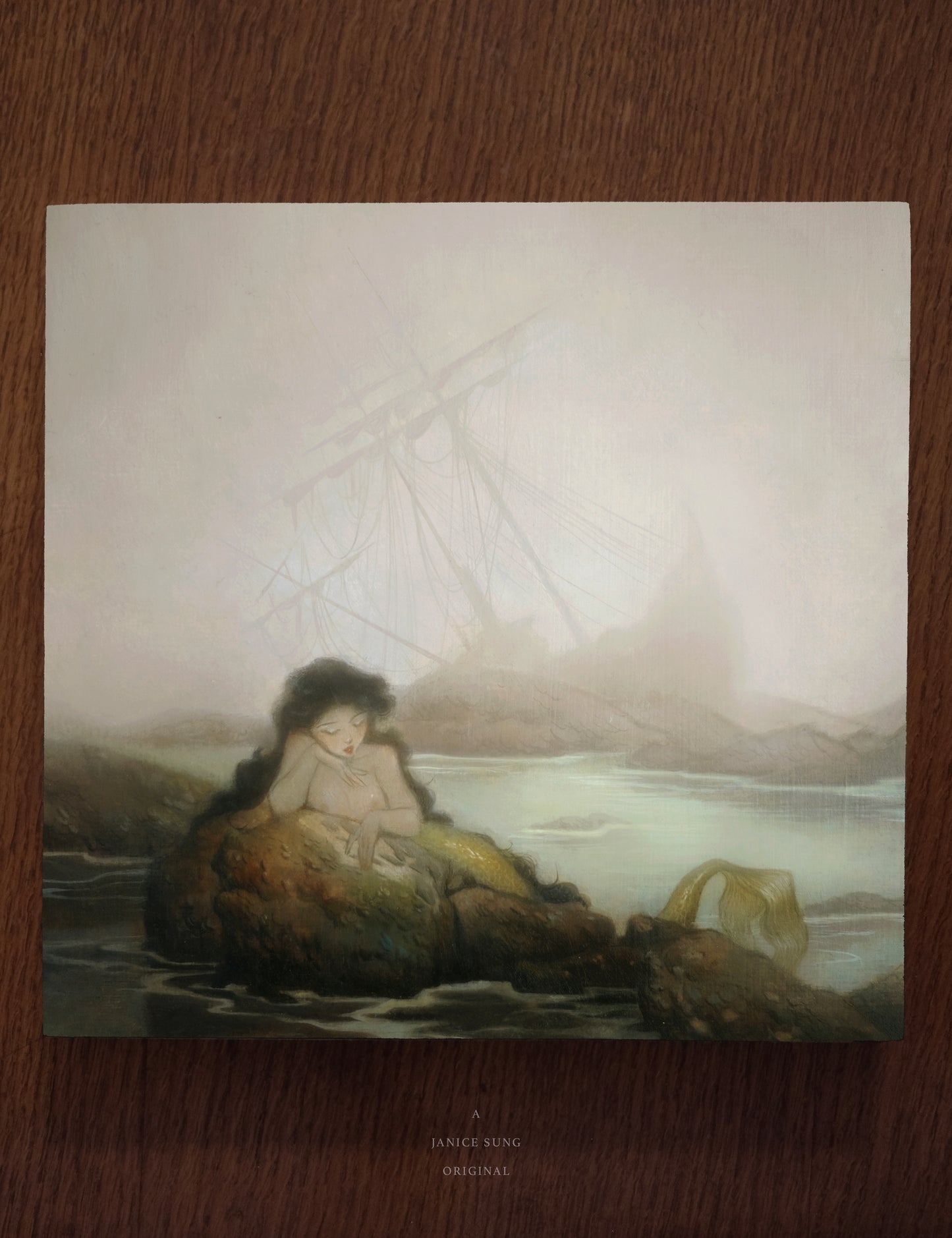 Resting Siren • Original Oil Painting