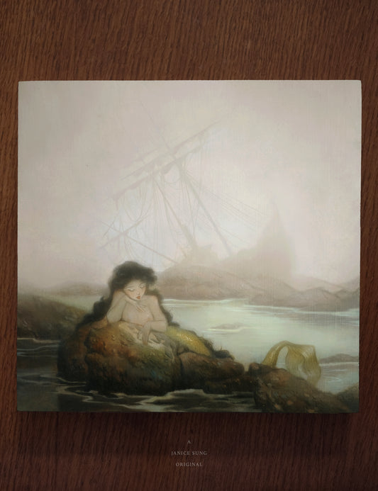Resting Siren • Original Oil Painting